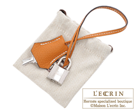 Hermes　Birkin bag 35　Toffee　Clemence leather　Silver hardware