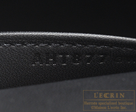 Hermes　Kelly bag mini　Black　Epsom leather　Silver hardware