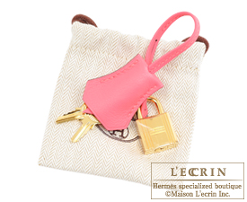 Hermes　Birkin bag 25　Rose azalee　Swift leather　Gold hardware