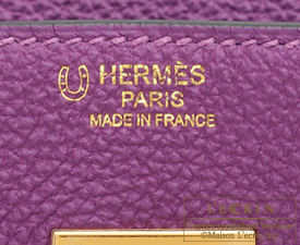 Hermes　Birkin bag 30　Anemone/Blue electric　Togo leather　Gold hardware
