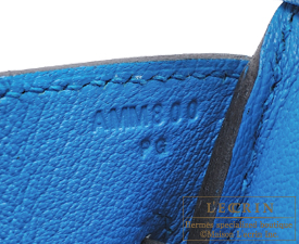 Hermes　Birkin bag 30　Blue zanzibar　Clemence leather　Silver hardware