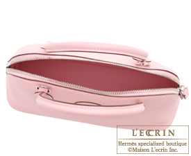 Hermes Bolide bag 27 Rose sakura Swift leather Silver hardware | L 