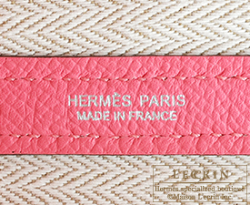 Hermes　Garden Party bag TPM　Rose azalee　　Epsom leather　Silver hardware