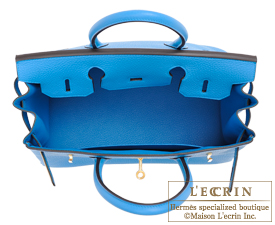 Hermes　Birkin bag 30　Blue zanzibar　Clemence leather　Gold hardware