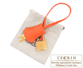 Hermes　Birkin bag 30　Orange poppy　Togo leather　Gold hardware