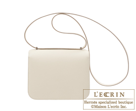 Hermes　Constance mini　Craie　Epsom leather　Silver hardware