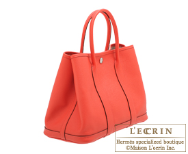 Hermes　Garden Party bag 30/TPM　Rose jaipur　Epsom leather　Silver hardware