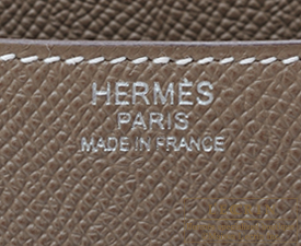 Hermes　Constance 24　Etoupe grey　Epsom leather　Silver hardware