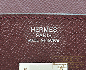 Hermes　Birkin bag 30　Bordeaux　Epsom leather　Silver hardware