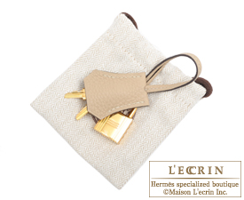 Hermes　Birkin bag 25　Trench　Togo leather　Gold hardware
