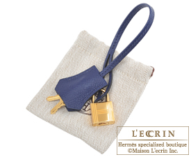 Hermes　Birkin bag 30　Rose azalee/Blue saphir　Epsom leather　Gold hardware