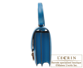 Hermes　Constance mini　Blue izmir　Tadelakt leather　Silver hardware
