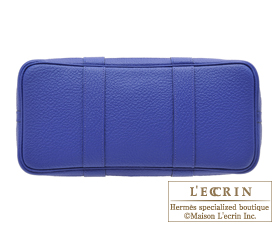Hermes　Garden Party bag TPM　Celeste　Epsom leather　Silver hardware