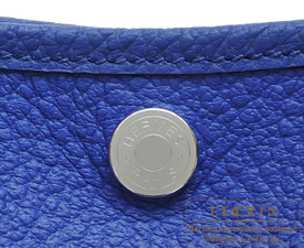 Hermes　Garden Party bag 30/TPM　Blue electric　Country leather　Silver hardware