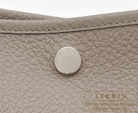 Hermes　Garden Party bag 36/PM　Gris asphalt　Country leather　Silver hardware