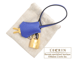 Hermes　Birkin bag 30　Blue electric　Clemence leather　Gold hardware
