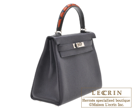 Hermes Togo Au Galop Bleu Indigo Kelly 28