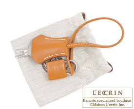 Hermes　Birkin Touch bag 30　Vanille/Natural sable　Matt alligator crocodile skin/Butler leather　Silver hardware