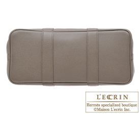 Hermes　Garden Party bag 30/TPM　Etain　Epsom leather　Silver hardware