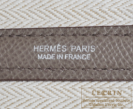 Hermes　Garden Party bag 30/TPM　Etain　Epsom leather　Silver hardware