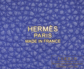 Hermes　Picotin Lock bag 18/PM　Blue electric　Clemence leather　Gold hardware