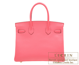 Hermes　Birkin bag 30　Rose azalee　Epsom leather　Gold hardware