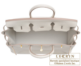 Hermes　Birkin bag 35　Beton　Clemence leather　Gold hardware