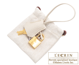 Hermes　Birkin bag 35　Beton　Clemence leather　Gold hardware