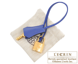 Hermes Personal Birkin bag 30 Rose azalee/ Blue electric Epsom leather Gold  hardware