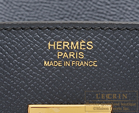 Hermes　Birkin bag 30　Blue indigo　Epsom leather　Gold hardware