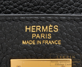Hermes　Kelly bag 32　Black　Togo leather　Gold hardware