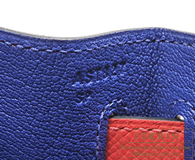 Hermes　Personal Kelly bag 32　Blue electric/Rose jaipur　Epsom leather　Silver hardware