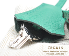 Hermes　Birkin Verso bag 30　Vert vertigo/Vert fonce　Clemence leather　Silver hardware