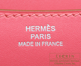 Hermes　Constance mini　Rose lipstick　Tadelakt leather　Silver hardware