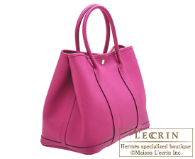 Hermes　Garden Party bag 36/PM　Rose purple　Country leather　Silver hardware