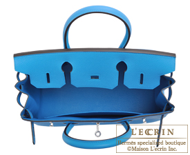 Hermes　Birkin bag 30　Blue zanzibar　Togo leather　Silver hardware