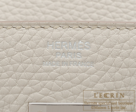 Hermes　Birkin bag 30　Beton　Clemence leather　Silver hardware