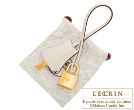 Hermes　Birkin bag 30　Etoupe grey/Craie　Togo leather　Matt gold hardware