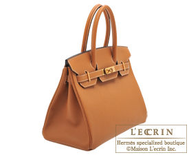Hermes　Birkin bag 30　Toffee　Epsom leather　Gold hardware