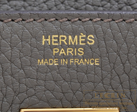 Hermès HSS Birkin 30 Tri-Color Etain, Gris, and Etoupe Clemence with Gold  Hardware
