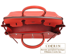 Hermes　Birkin bag 30　Geranium　Togo leather　Silver hardware