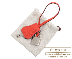 Hermes　Birkin bag 30　Geranium　Togo leather　Silver hardware