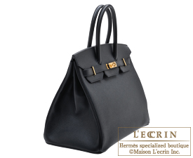 Hermes　Birkin bag 35　Black　Epsom leather　Gold hardware