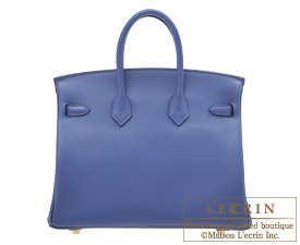 Hermes　Birkin bag 25　Blue brighton　Swift leather　Gold hardware