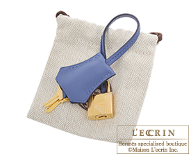 Hermes　Birkin bag 25　Blue brighton　Swift leather　Gold hardware