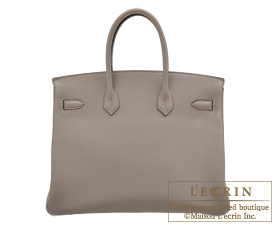 Hermes　Birkin bag 35　Gris asphalt　Togo leather　Silver hardware 