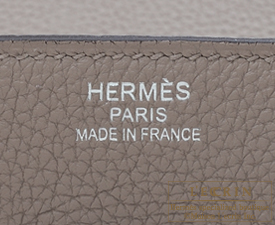 Hermes　Birkin bag 35　Gris asphalt　Togo leather　Silver hardware 