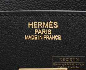 Hermes　Birkin bag 35　Black　Novillo leather　Gold hardware