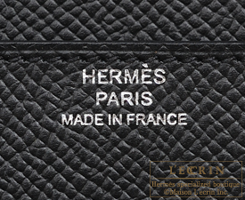 Hermes　Constance long　Black　Epsom leather　Silver hardware