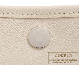 Hermes　Garden Party bag 30/TPM　Craie　Epsom leather　Silver hardware